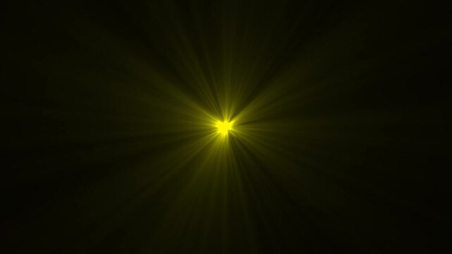 sun rays light effects animation. Dynamic light rays motion graphics. sunbeams sunlight high quality. Abstract loop center flickering light rays 4k video footage.