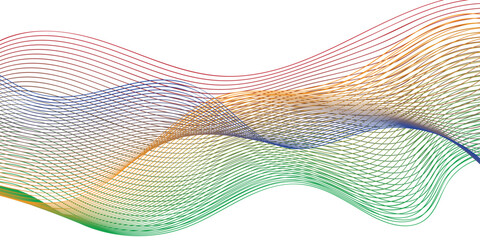 Colorful Abstract Wave Design EPS Vector | Gradient Flowing Lines | Modern Fluid Shape Pattern | Dynamic Curved Energy Motion Background for Technology, Music, and Digital Art

