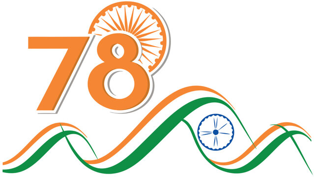 78 years anniversary graphic design