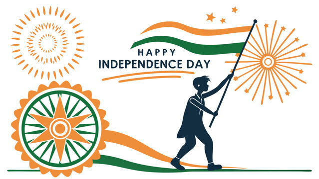 Independence day celebration graphic design