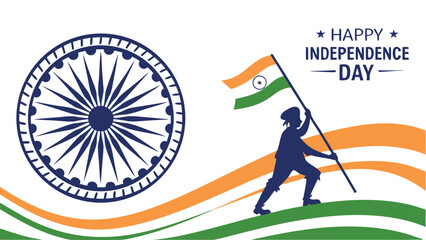 Indian independence day graphic design