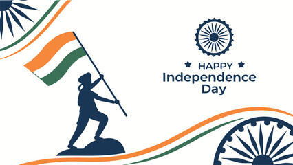 Indian independence day illustration