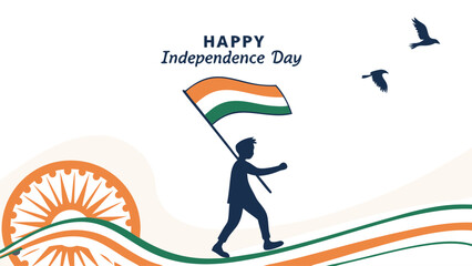 Indian independence day illustration