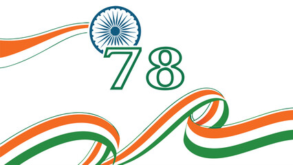 Indian national day celebration graphic