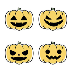 Halloween, hand drawn pumpkin illustration