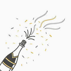  metallic gold and silver confetti scatter eps