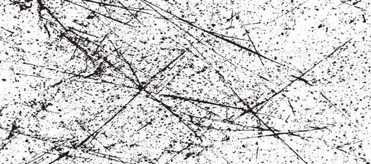 Abstract grunge black and white distressed texture for your design, scratched grunge urban background texture, dust overlay distress grainy grungy effect, distressed backdrop Vector Illustration 