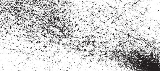 Abstract grunge texture effect, scratch and dust particle grain on white grunge dust texture design with black overlay on clean white background perfect for photography effects classic posters  
