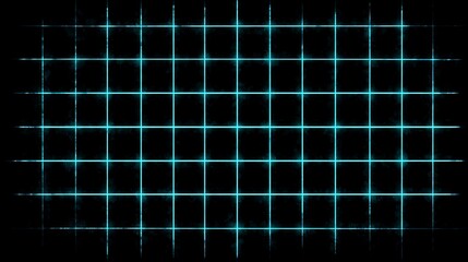 Obraz premium Teal glowing grid pattern