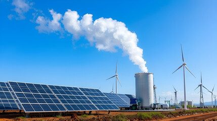 Renewable energy plant.