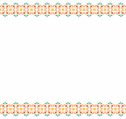 Elegant Batik Border Design for Traditional Fabric and Textile Embellishments