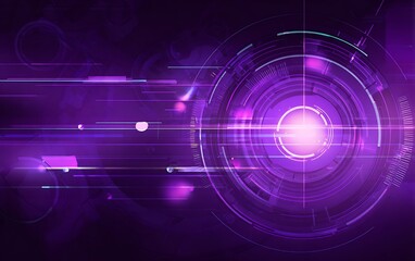 Abstract purple futuristic technological interface background