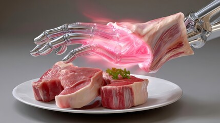 Robotic Arm Serving Steak | Future Food Tech Concept