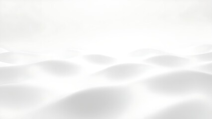 Naklejka premium Ultra-minimalist white abstract surface with concave shapes, glowing softly in a futuristic design.