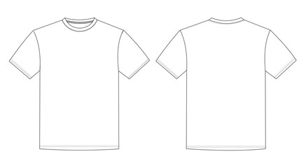 t-shirt template front and back 
