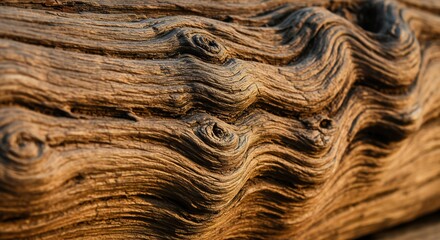 Abstract natural wood texture background close-up with intricate grain patterns and rustic aged surf