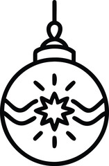 Obraz premium Festive Christmas Tree Ornament with Hanging Loop Christmas ornament holiday decoration