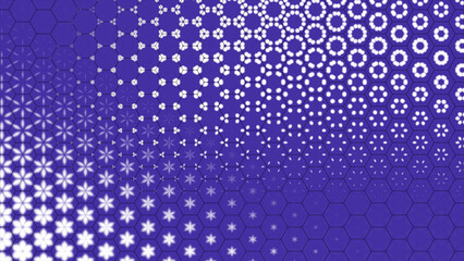 Futuristic technology background, grid dot connection, wave animation, depth of filed
