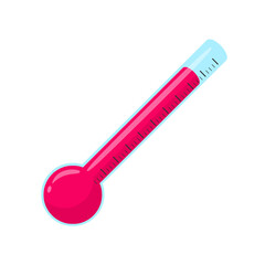  Hot Red Thermometer Illustration