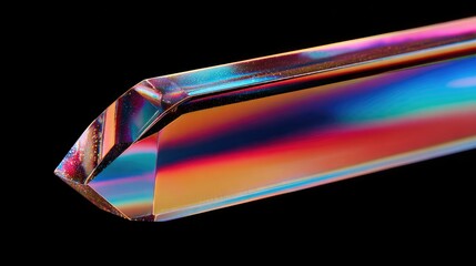 Close-up of a vibrant crystal