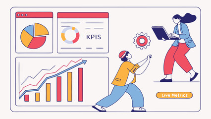 Comprehensive Data Analytics Dashboard Featuring Interactive Graphs, Key Performance Indicators, and Real-Time Metrics