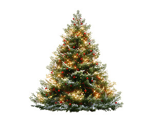 Christmas tree on transparent background