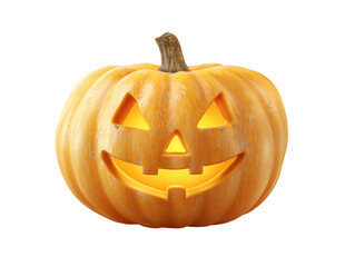 Halloween pumpkins on transparent background