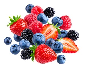 Colorful berry mix