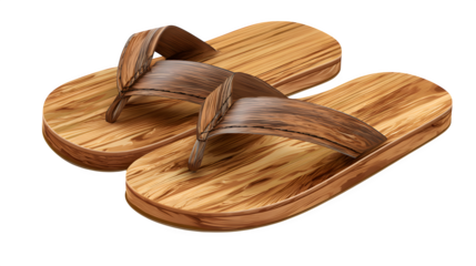 wooden shoes isolated on white