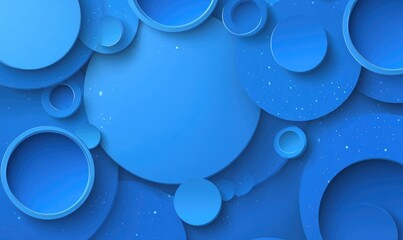 Abstract blue circles