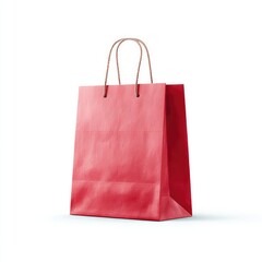 Red paper shopping bag