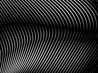 The horizontal repeating pattern background consists of thin white lines arranged neatly with uniform spacing on a dark background, creating a modern and minimalist texture.