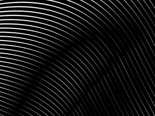 The horizontal repeating pattern background consists of thin white lines arranged neatly with uniform spacing on a dark background, creating a modern and minimalist texture.