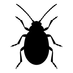 Leaf Beetle silhouette victor style 