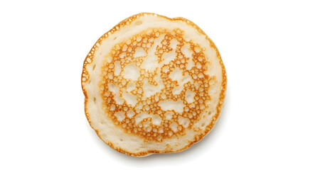 Single Appam on White Background South Indian Cuisine