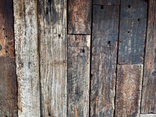 Rustic weathered wood texture background -old wooden planks close-up for design and mockups