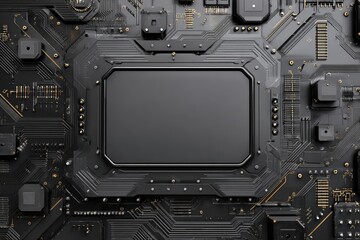 Fototapeta premium Circuit board with empty center
