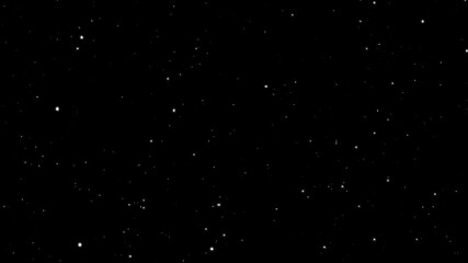 Starfield- falling sparkling stars on black background. Bright twinkling stars in the night sky. Night stars particles loopable. Blinking shining stars animation. Twinkling stars falling from the sky. - Powered by Adobe