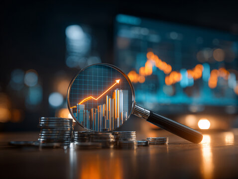 Business audit stock financial finance management on analysis data strategy with graph accounting marketing or report chart economy investment research profit concept	