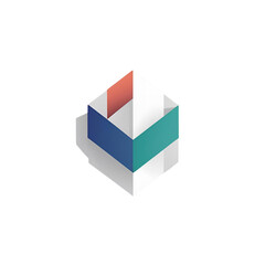 Obraz premium Colorful 3D cubes arranged as a business chart or building blocks illustration