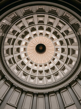 The dome inside of US Capitol