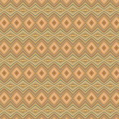 Diamond-patterned seamless texture in warm peach, beige, and soft green tones. Ideal for textile, packaging, or interior background use.