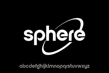 Sphere Creative Logo Concept with Full Lowercase Alphabet