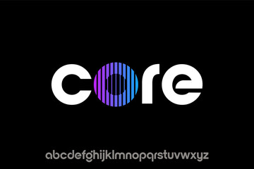Modern CORE Text Logo Type Design