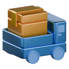 Delivery truck 3D Icon colorful style colorful style