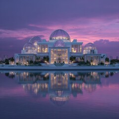 Fototapeta premium Grand Palace reflected in tranquil waters