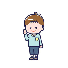 私服のこども／ななめ／男の子 14