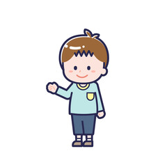 私服のこども／ななめ／男の子 15