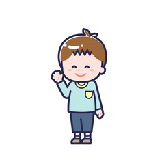 私服のこども／ななめ／男の子 10