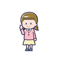 私服のこども／ななめ／女の子 14